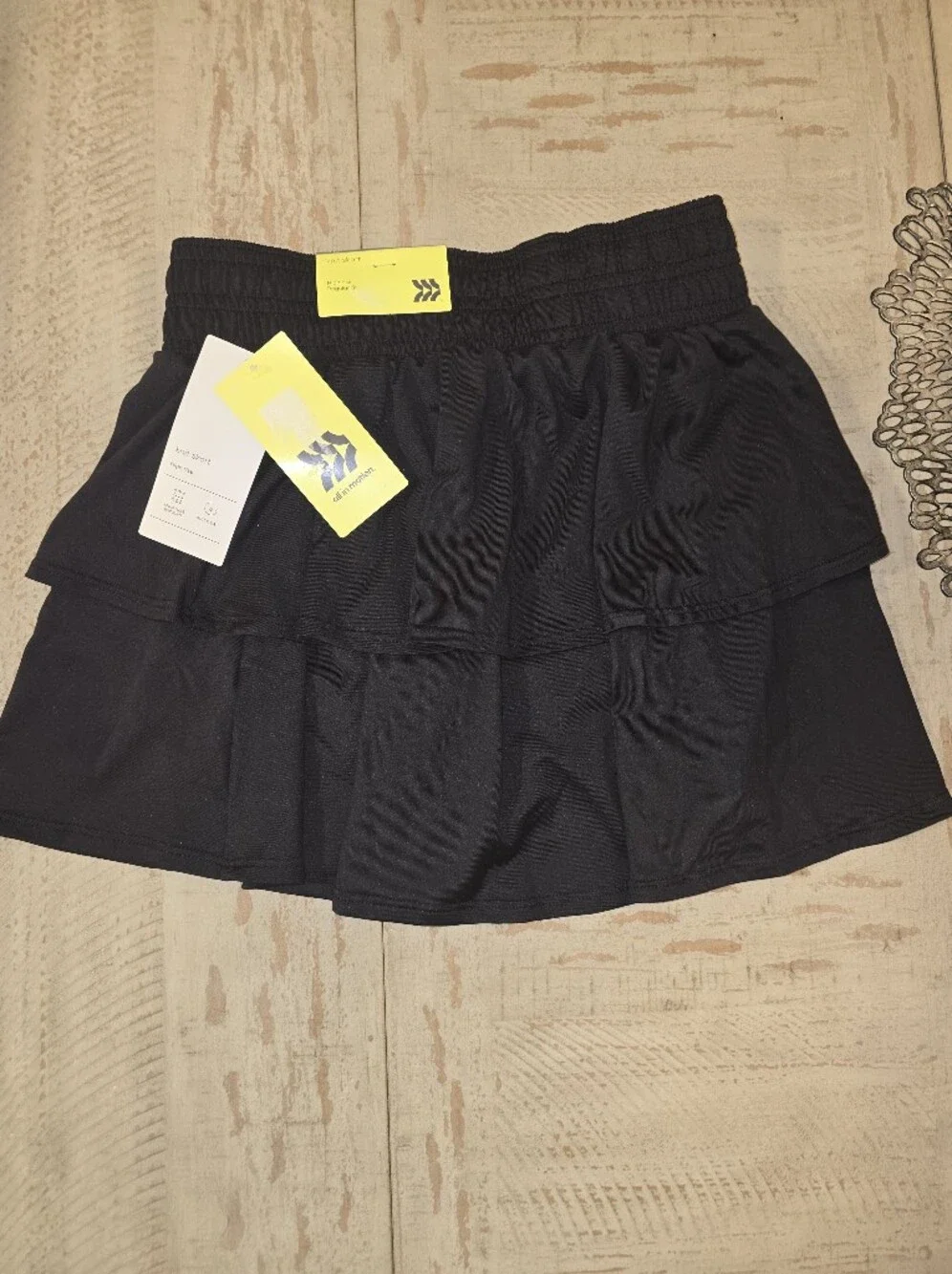 all in motion Black Knit Skort Girl's M (8) NWT